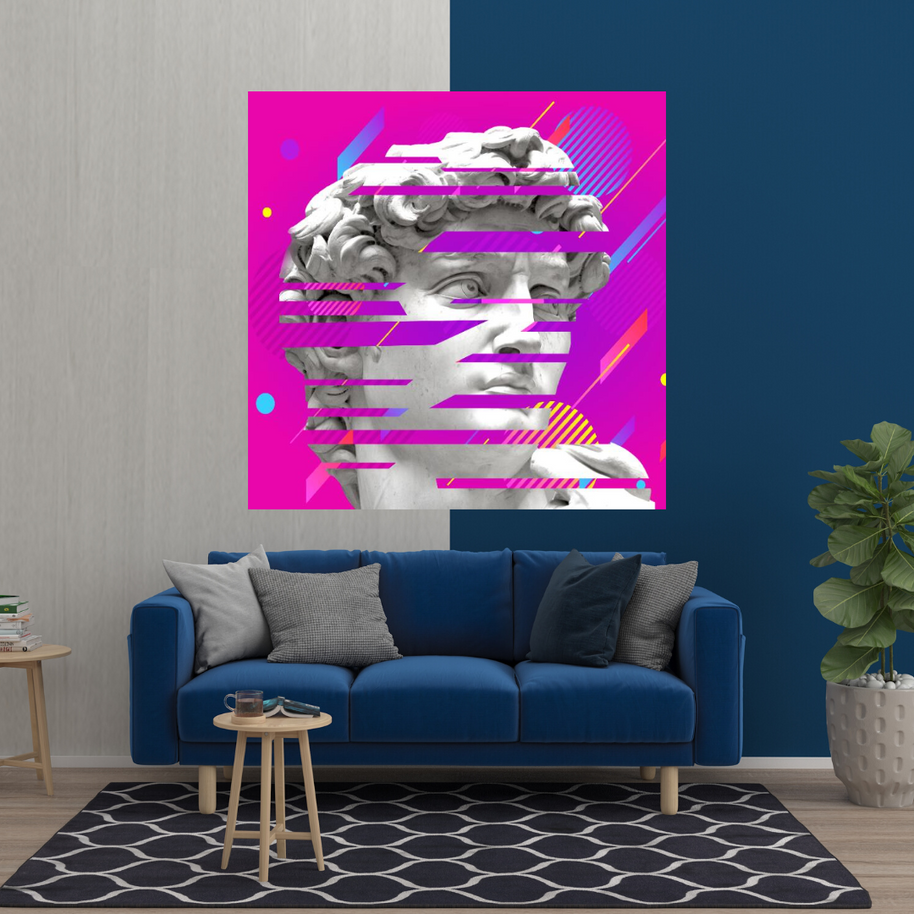 David Sculpture Canvas Wall Art-MinimalisticDecor.com