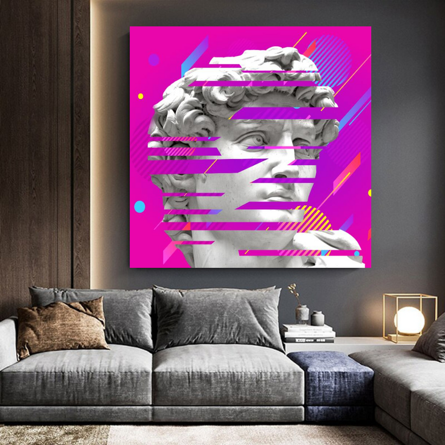David Sculpture Canvas Wall Art-MinimalisticDecor.com
