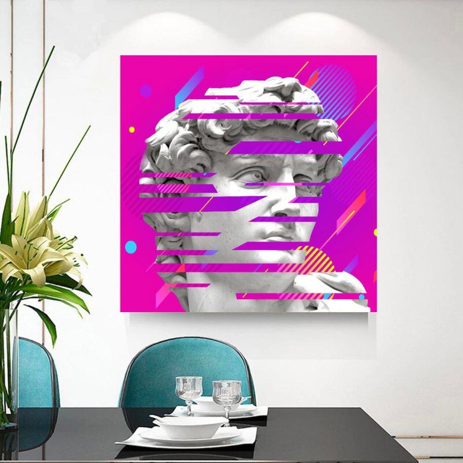 David Sculpture Canvas Wall Art-MinimalisticDecor.com