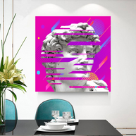 David Sculpture Canvas Wall Art-MinimalisticDecor.com