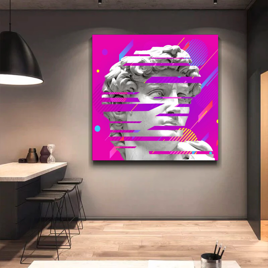 David Sculpture Canvas Wall Art-MinimalisticDecor.com