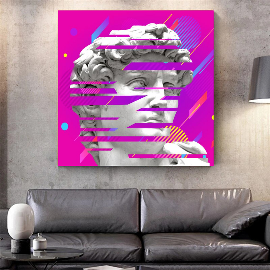David Sculpture Canvas Wall Art-MinimalisticDecor.com