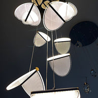 Deluxe Acrylic Blade Chandelier-MinimalisticDecor.com