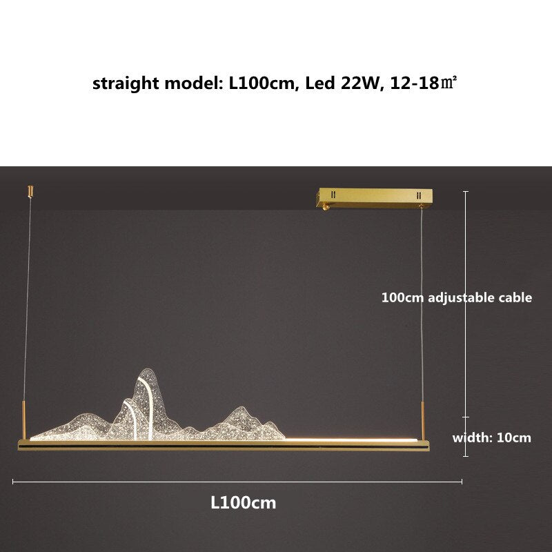 Designer Acrylic Hill Chandelier for Stunning Lighting-MinimalisticDecor.com