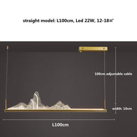 Designer Acrylic Hill Chandelier for Stunning Lighting-MinimalisticDecor.com