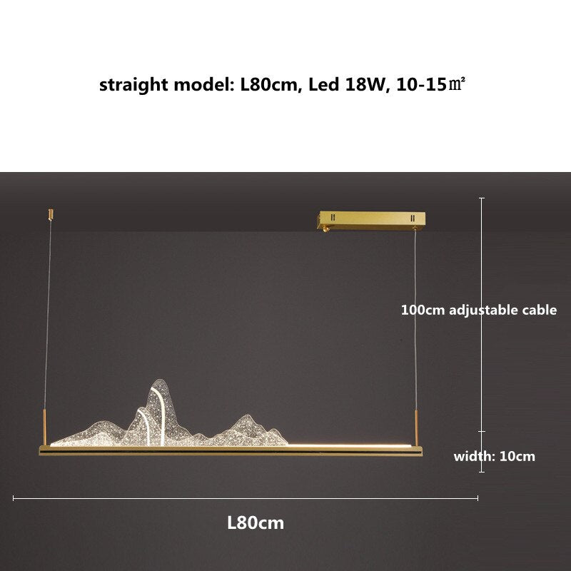 Designer Acrylic Hill Chandelier for Stunning Lighting-MinimalisticDecor.com