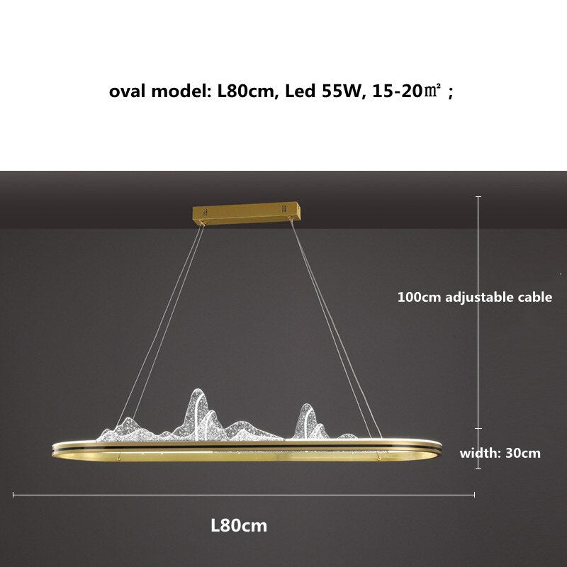 Designer Acrylic Hill Chandelier for Stunning Lighting-MinimalisticDecor.com