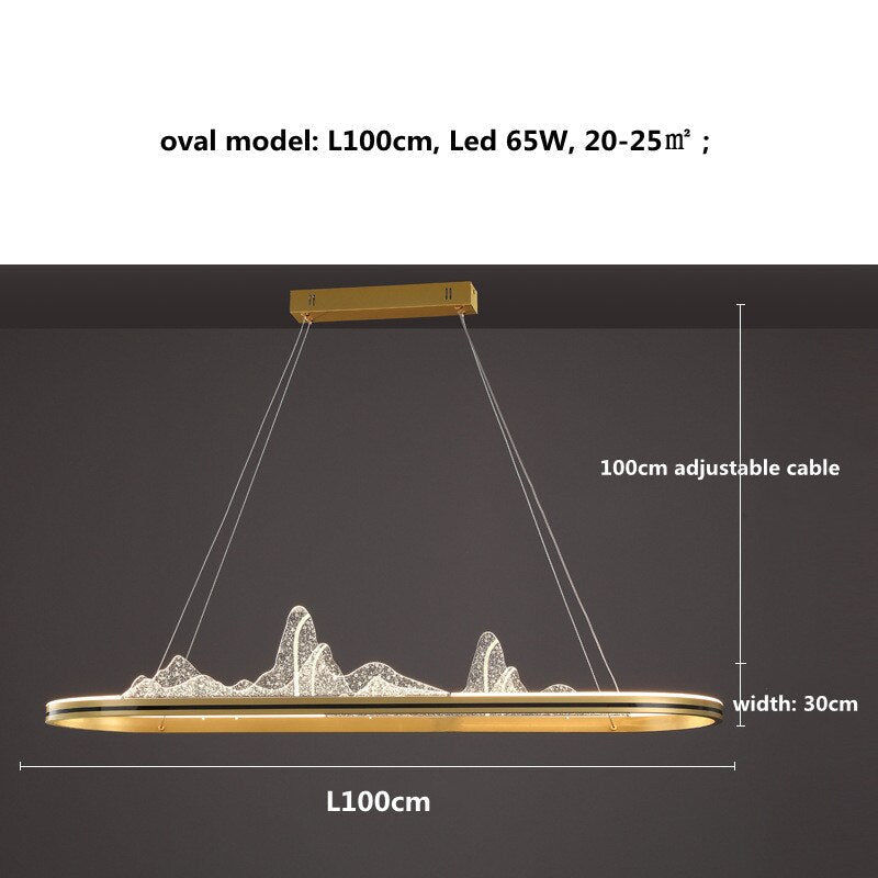 Designer Acrylic Hill Chandelier for Stunning Lighting-MinimalisticDecor.com