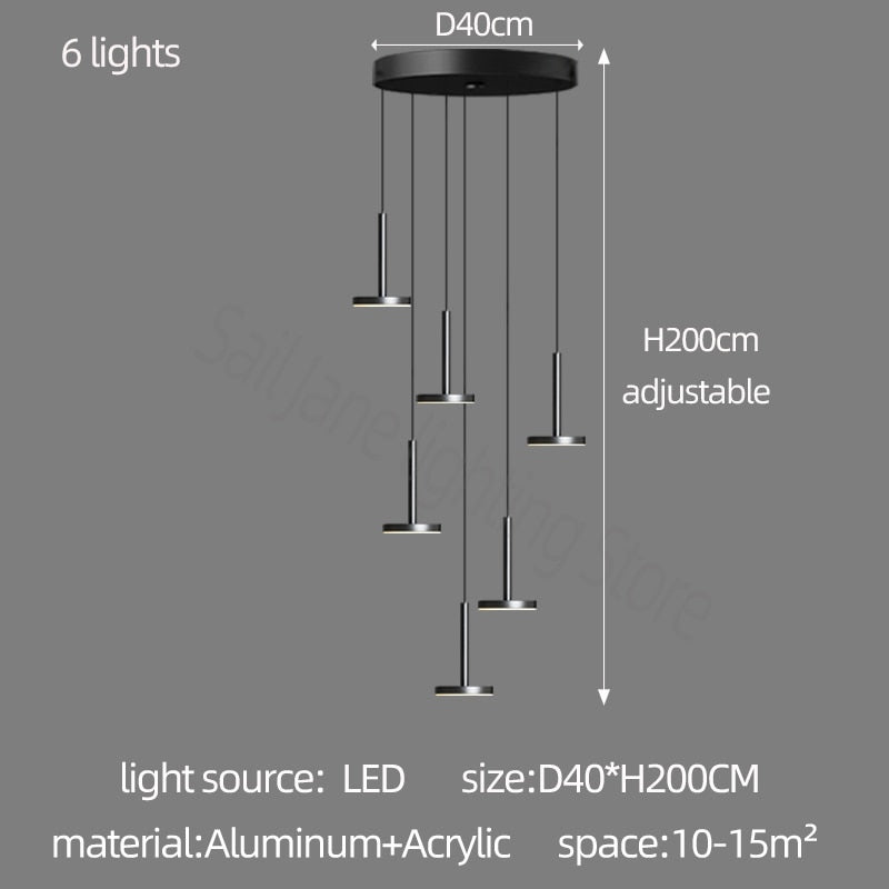 Designer Arc Luxury Staircase Chandelier-MinimalisticDecor.com