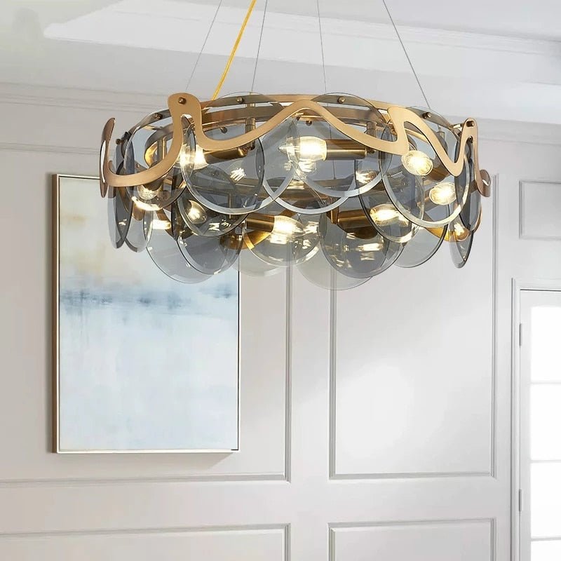 Designer Glass Chandelier: Elevate Your Space-MinimalisticDecor.com