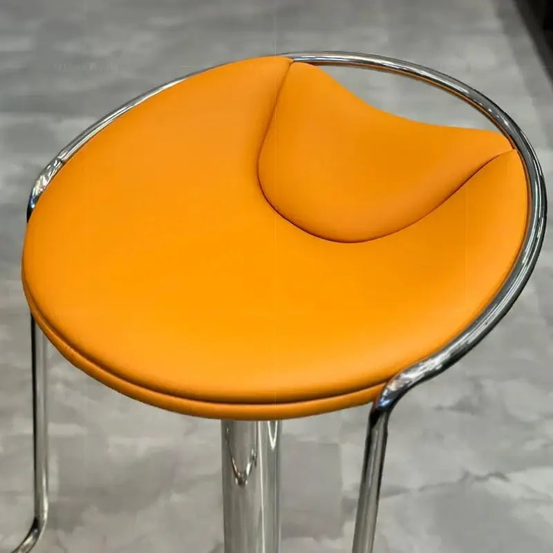 Designer Leather Counter Stool – Adjustable Swivel Bar Chair-MinimalisticDecor.com