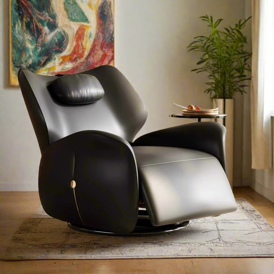 Designer Leather Recliner Chair : Luxury Comfort and Style-MinimalisticDecor.com