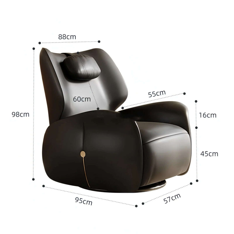 Designer Leather Recliner Chair : Luxury Comfort and Style-MinimalisticDecor.com