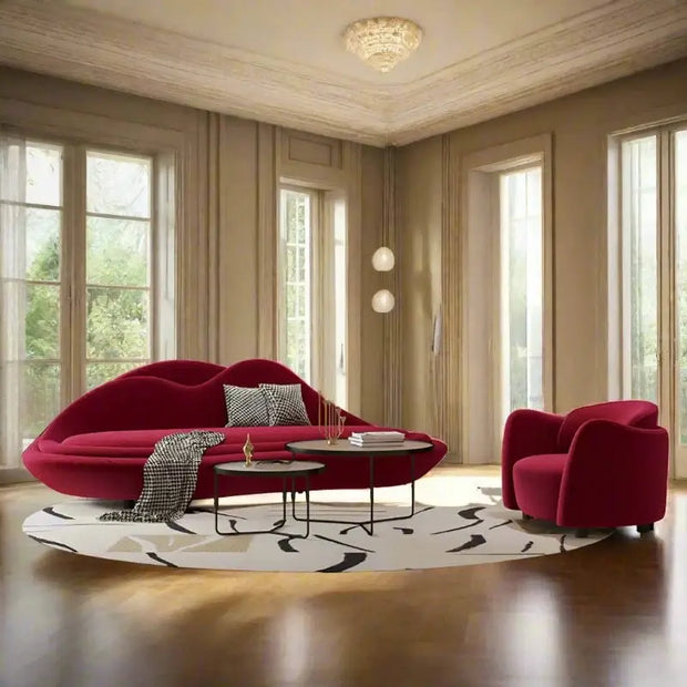 Designer Lips Sofa Set - Premium Collection-MinimalisticDecor.com