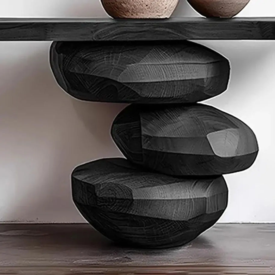 Designer Minimalist Oak Wood Trendy Console Table-MinimalisticDecor.com