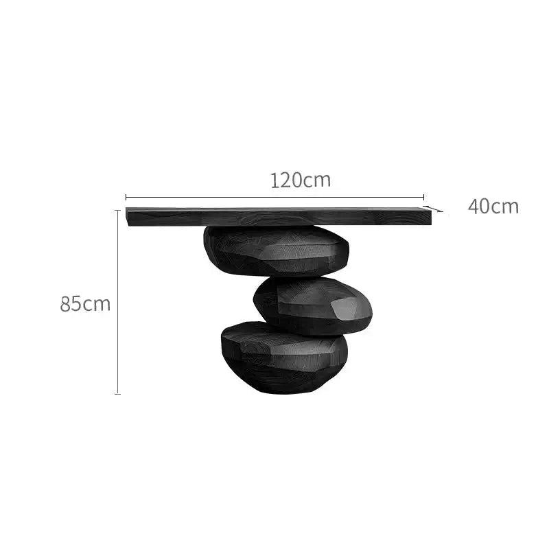Designer Minimalist Oak Wood Trendy Console Table-MinimalisticDecor.com