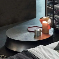 Designer Resin Fiber Wood Electroplated Coffee Table-MinimalisticDecor.com