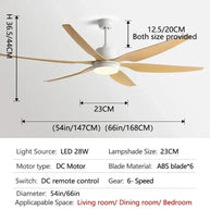Designer Six Leaves Strong Wind Ceiling Fan-MinimalisticDecor.com