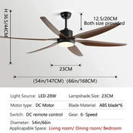 Designer Six Leaves Strong Wind Ceiling Fan-MinimalisticDecor.com