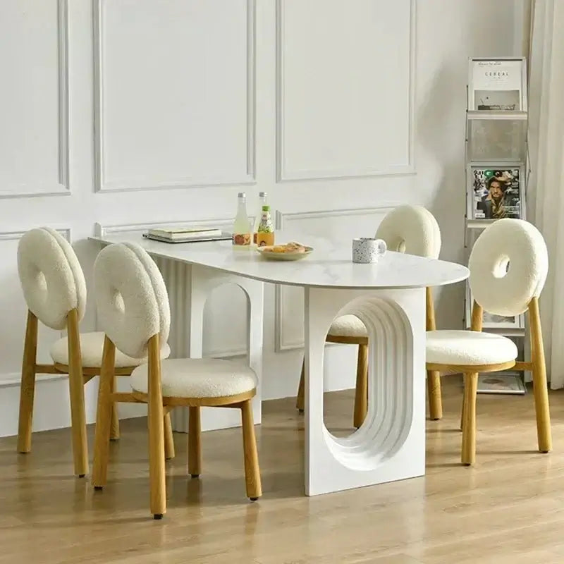 Designer Slate Dining Table Set – Lasting Durability-MinimalisticDecor.com