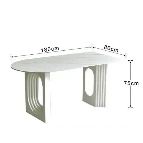 Designer Slate Dining Table Set – Lasting Durability-MinimalisticDecor.com