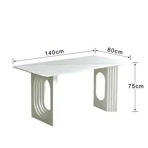 Designer Slate Dining Table Set – Lasting Durability-MinimalisticDecor.com