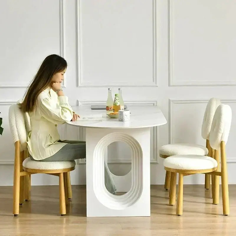 Designer Slate Dining Table Set – Lasting Durability-MinimalisticDecor.com