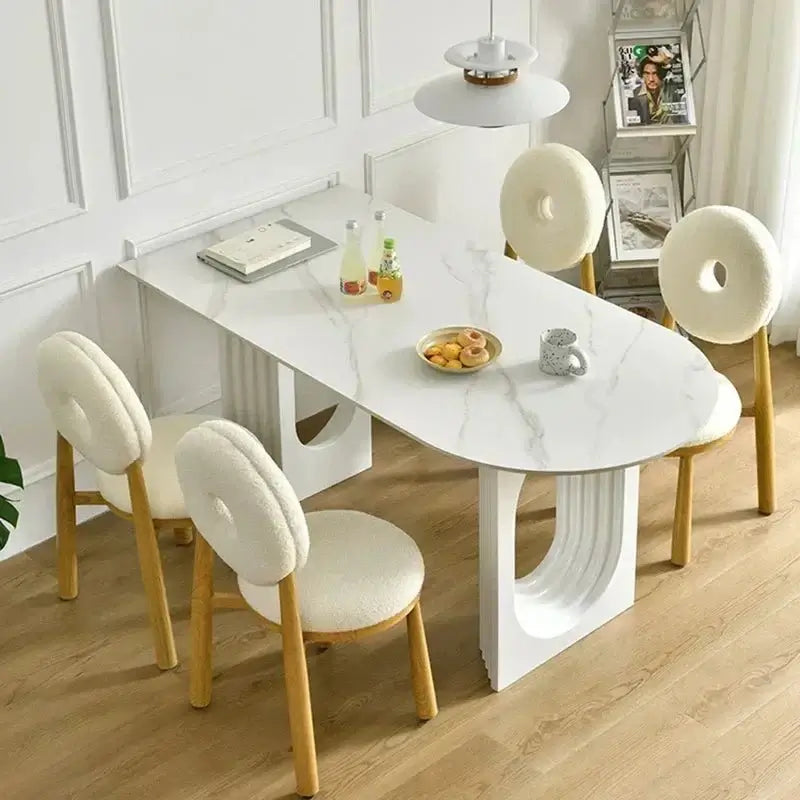 Designer Slate Dining Table Set – Lasting Durability-MinimalisticDecor.com