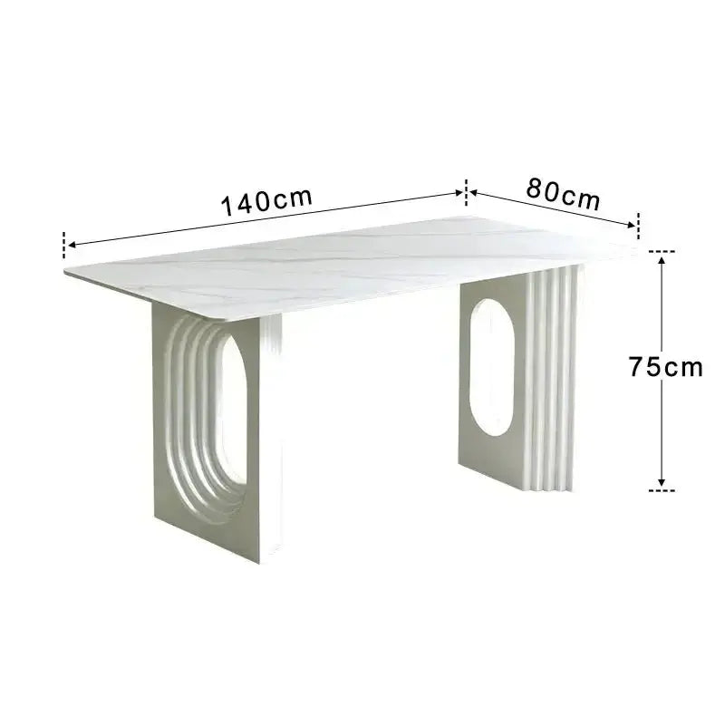 Designer Slate Dining Table Set – Lasting Durability-MinimalisticDecor.com