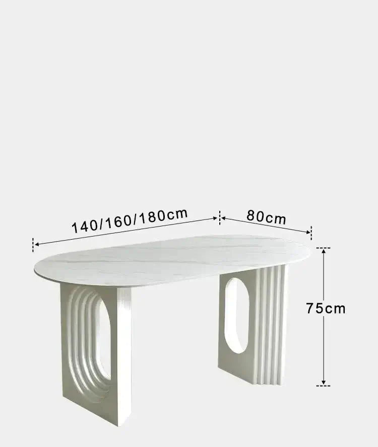 Designer Slate Dining Table Set – Lasting Durability-MinimalisticDecor.com