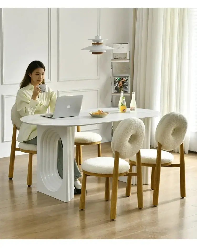 Designer Slate Dining Table Set – Lasting Durability-MinimalisticDecor.com