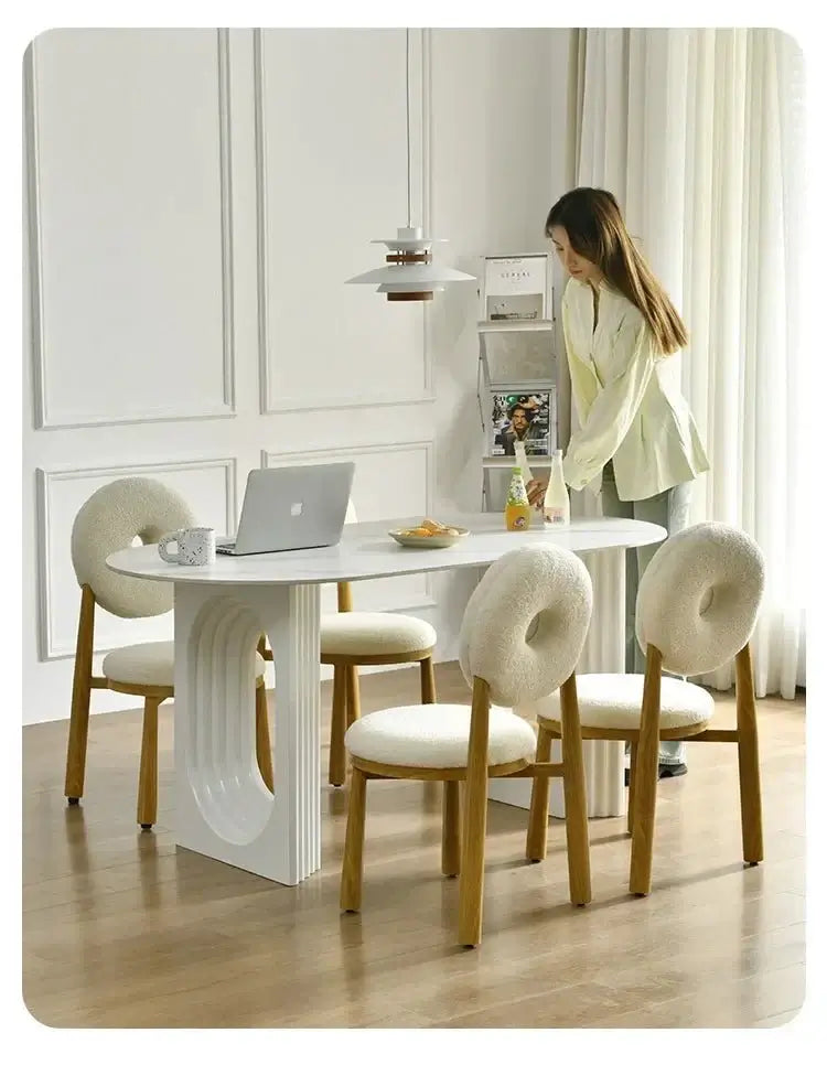 Designer Slate Dining Table Set – Lasting Durability-MinimalisticDecor.com