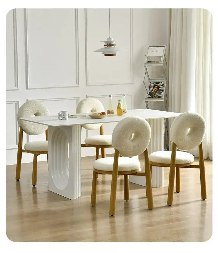 Designer Slate Dining Table Set – Lasting Durability-MinimalisticDecor.com