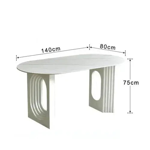 Designer Slate Dining Table Set – Lasting Durability-MinimalisticDecor.com