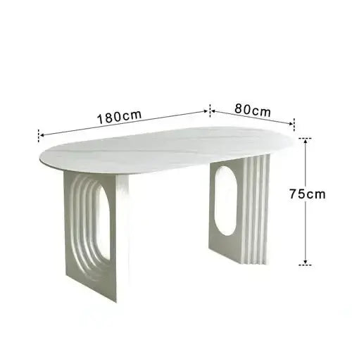 Designer Slate Dining Table Set – Lasting Durability-MinimalisticDecor.com