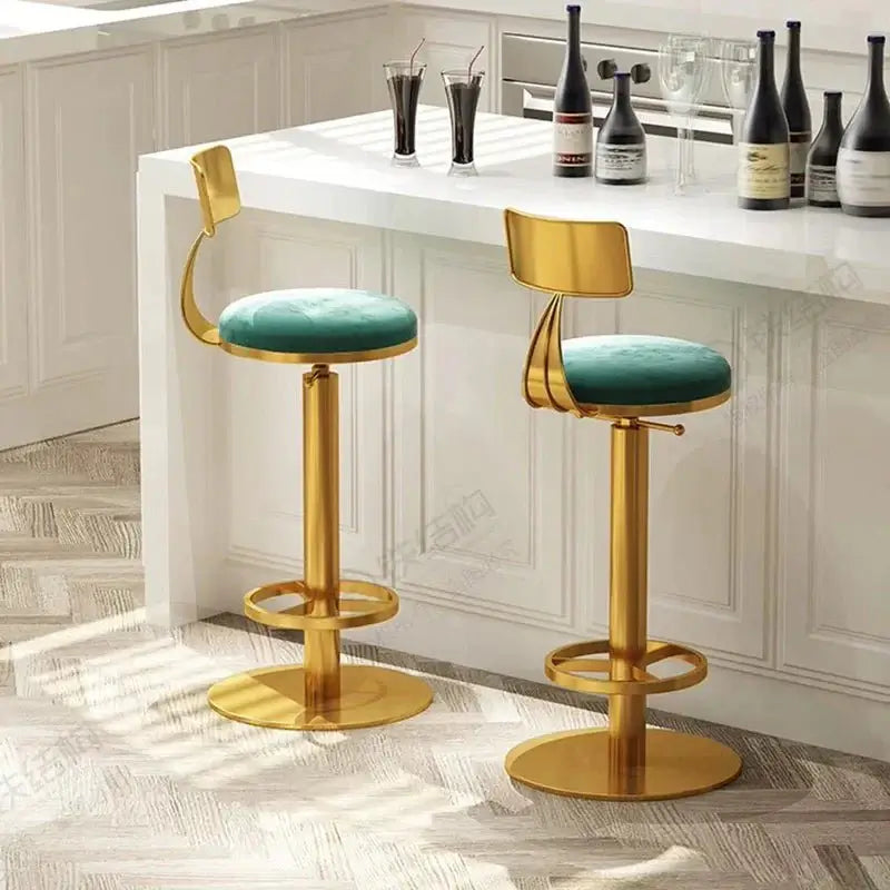 Designer Throne Gold Counter Chair Bar Stool-MinimalisticDecor.com