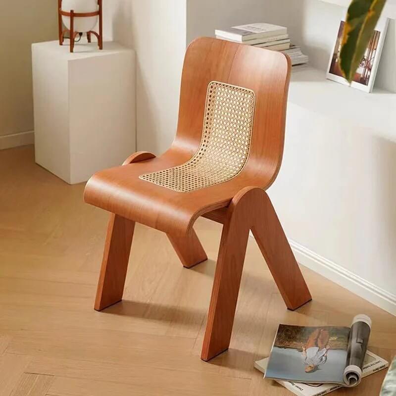 Designer Wabi Retro Rattan Dining Chair-MinimalisticDecor.com
