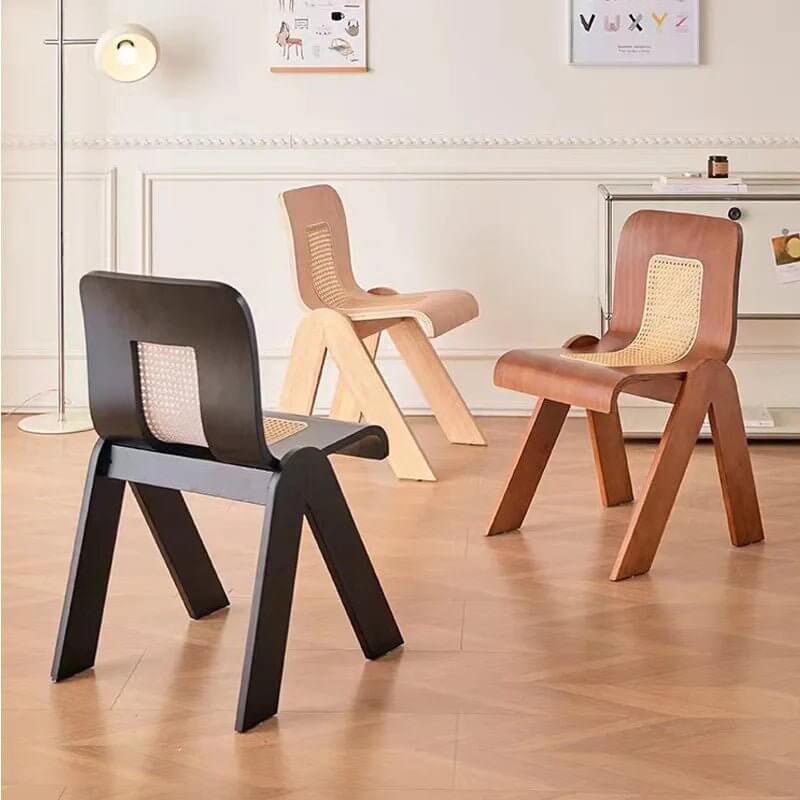 Designer Wabi Retro Rattan Dining Chair-MinimalisticDecor.com