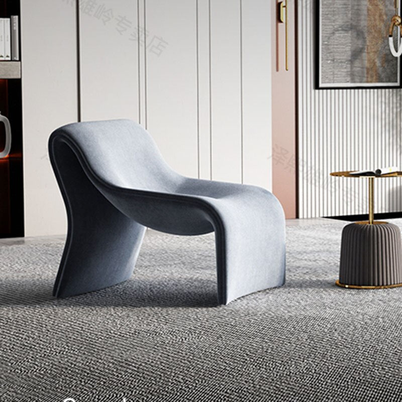 Designer Wave Lounge Sofa Chair – Modern Curved Accent Seating-MinimalisticDecor.com