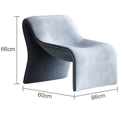 Designer Wave Lounge Sofa Chair – Modern Curved Accent Seating-MinimalisticDecor.com