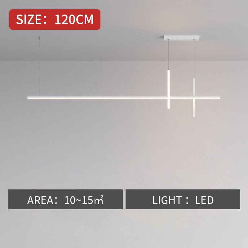 Dining Room Chandelier LED - Minimalist Strip Designer Lamp-MinimalisticDecor.com