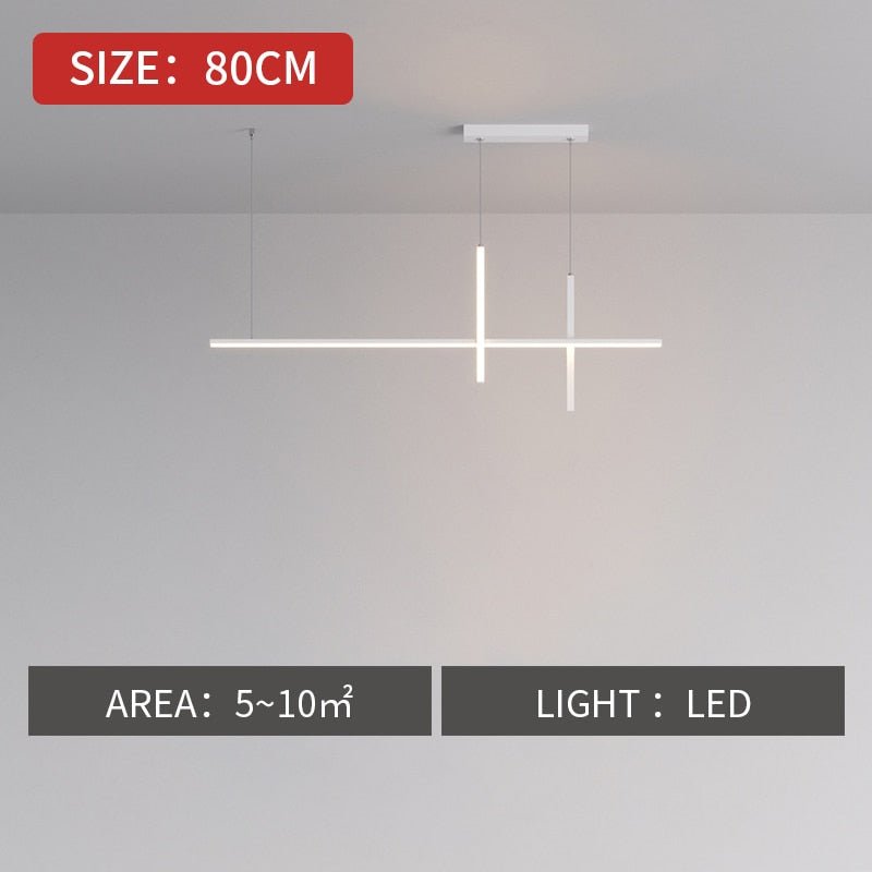 Dining Room Chandelier LED - Minimalist Strip Designer Lamp-MinimalisticDecor.com