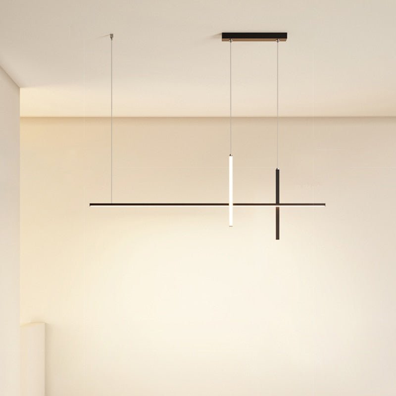 Dining Room Chandelier LED - Minimalist Strip Designer Lamp-MinimalisticDecor.com