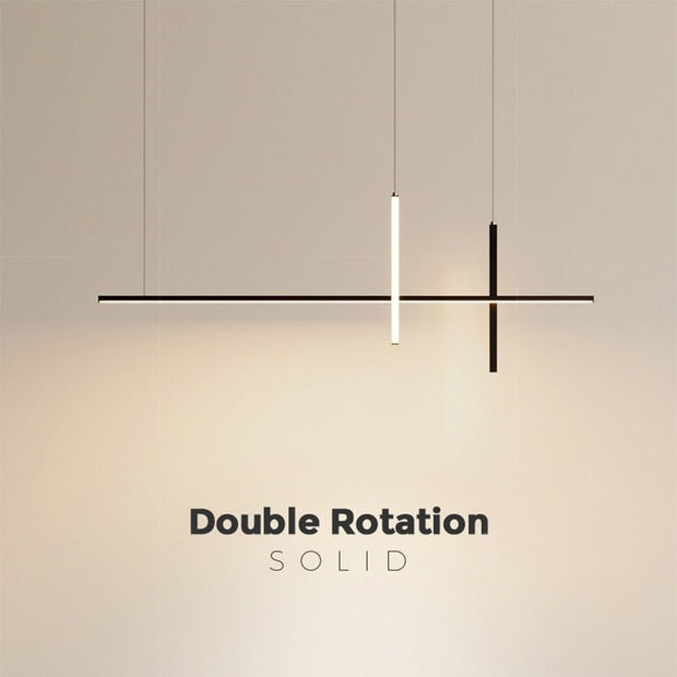 Dining Room Chandelier LED - Minimalist Strip Designer Lamp-MinimalisticDecor.com