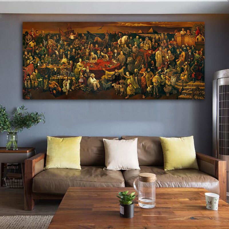 Discussing Divine Comedy Canvas Wall Art-MinimalisticDecor.com