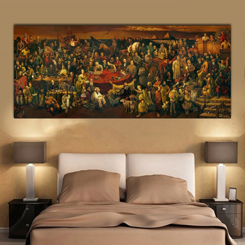 Discussing Divine Comedy Canvas Wall Art-MinimalisticDecor.com
