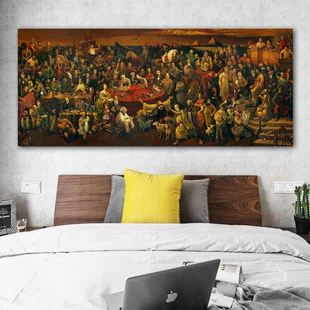 Discussing Divine Comedy Canvas Wall Art-MinimalisticDecor.com