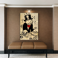 DJ Rocks: Get Your Mr Monopoly Canvas Wall Art-MinimalisticDecor.com