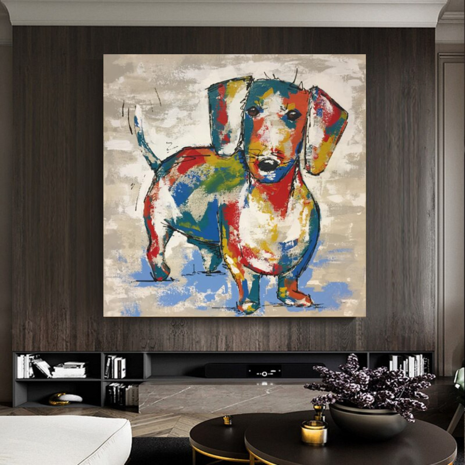 Dog Canvas Wall Art-MinimalisticDecor.com