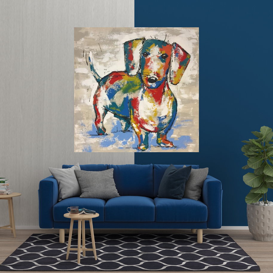 Dog Canvas Wall Art-MinimalisticDecor.com